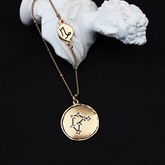 Colgante Dorado de los 12 Signos del Zodiaco - Image 33