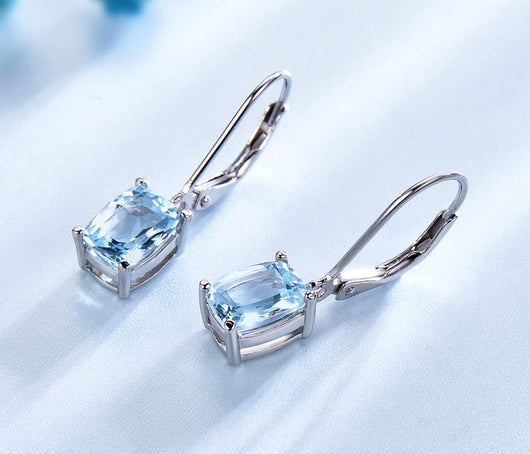 Aretes Colgante de Topacio en Plata 925 para Dama - Image 5