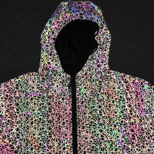 Chaqueta Reflectante Multicolor Caótica - Image 6