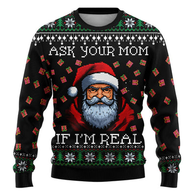 Suéter Navideño Feo Impreso en 3D para Hombre - Image 23