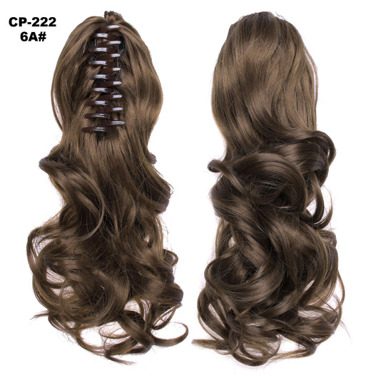 Extensión de Cabello Ondulado Largo con Clip - Peluca Postiza Gris Natural - Image 21