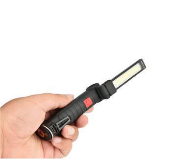 Linterna Táctica LED COB Recargable USB Impermeable con Imán y Gancho - Image 14