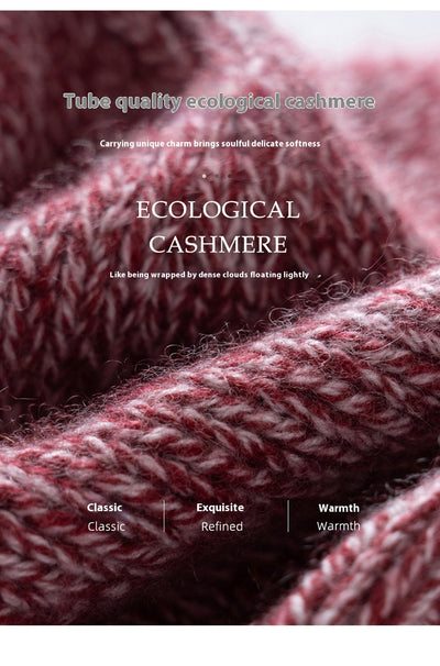 Gorro de Cachemira con Rayas Gruesas Unisex - Tejido Reforzado - Image 18