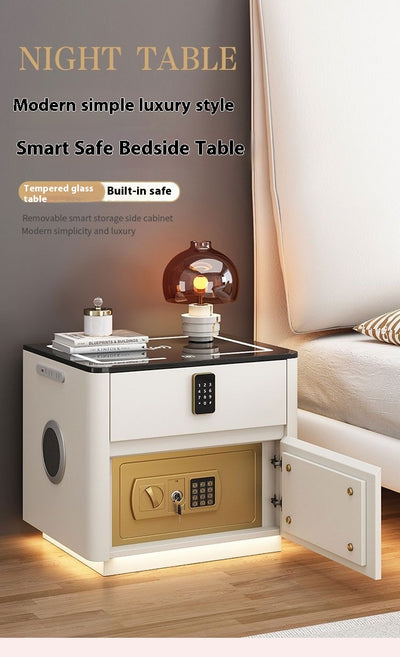 Mesita de Noche Inteligente con Caja de Seguridad y Carga Inalámbrica Integrada - Image 32