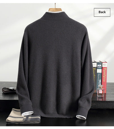 Suéter de Cachemira para Hombre Grueso y Elegante - Image 32