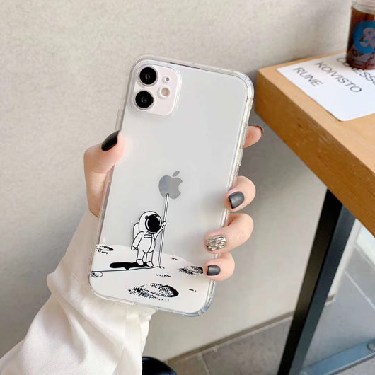Funda para teléfono transparente con diseño de astronauta - Image 12