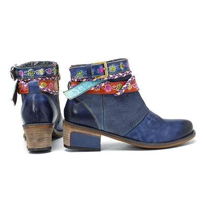 Botas Azules Yauvana para Tobillo - Image 4
