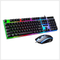 Set Teclado y Ratón Mecánico Gaming con Iluminación LED Suspendida