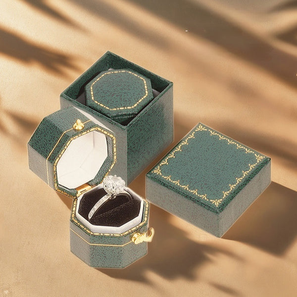 Joyero Octagonal Retro Europeo Portátil