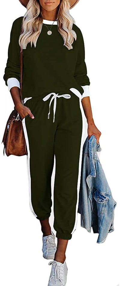 Conjunto Deportivo Casual para Mujer con Combinación de Colores y Mangas Largas - Image 11