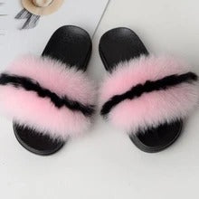 Pantuflas de Piel de Zorro - Chanclas de Lujo - Image 2