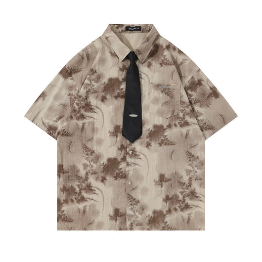 Camisa Casual de Camuflaje Manga Corta para Hombre - Image 16