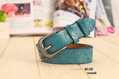 Cinturón de cuero hueco para mujer - Image 13