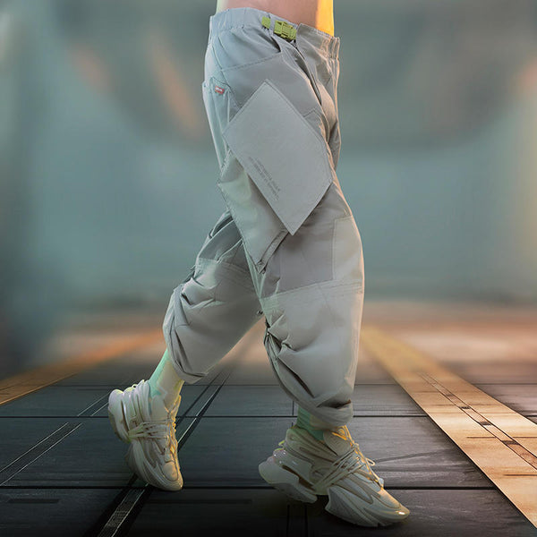 Pantalones Punk Rectos Acampanados Cropped