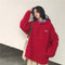Sudadera con Capucha Acolchada en Terciopelo Plus