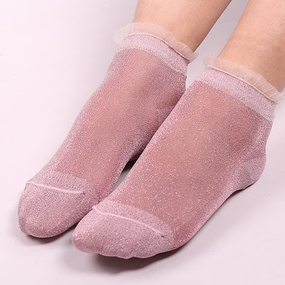 Calcetines de Encaje Brillante para Mujer - Image 16