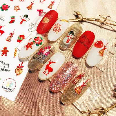Stickers de Uñas Navideños
