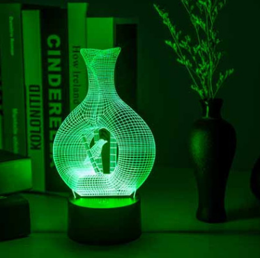 Lámpara LED 3D con Diseño Creativo para Iluminación Nocturna - Image 5