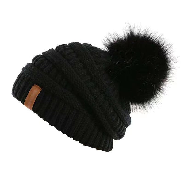 Gorro de Lana Estilo Europeo y Americano con Pompón para Mujer - Image 8