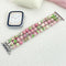 Pulsera de Reloj con Cuentas de Hilo