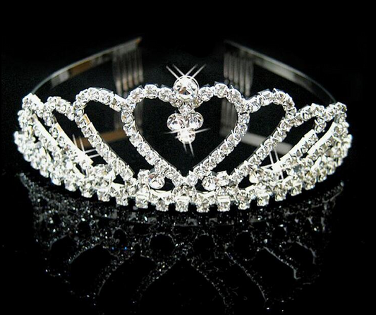 Corona Princesa Prendedor para Cabello - Ornamentos Nupciales de Boda - Image 2