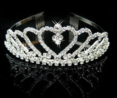 Corona Princesa Prendedor para Cabello - Ornamentos Nupciales de Boda - Image 2