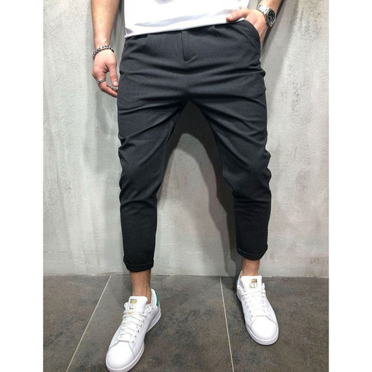 Pantalones Rectos Lisos Todo Combinable - Image 11