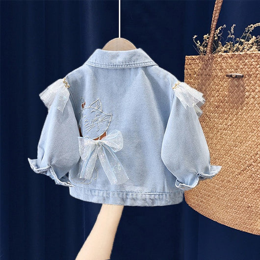 Chaqueta Denim Casual Estilo Coreano Kitten - Image 7