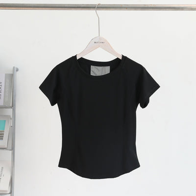 Playera Deportiva Yoga Mesh Nude Feel Manga Corta - Image 15