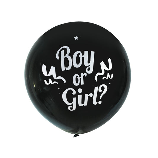 Globo Gigante 36 Pulgadas Niño o Niña - Látex Negro Premium