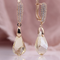 Aretes de Cristal Austriaco Champagne para Mujer