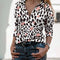 Blusa Elegante Slim Fit Cuello V Manga Larga para Mujer