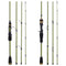 Caña de Pesca Portátil 4 Secciones Carbono - Modelo Compacto