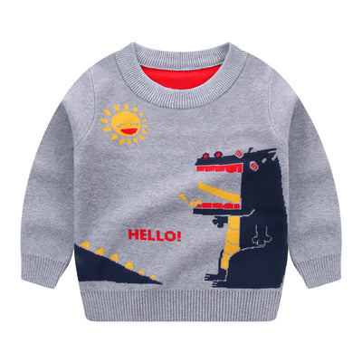 Suéter Trendy de Algodón Doble Capa para Niño - Calidez y Estilo - Image 12