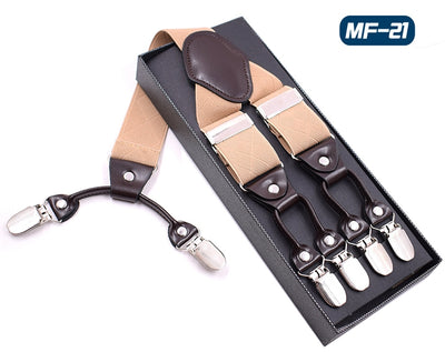 Tirantes Elásticos Multicolor con 6 Clips para Hombre - Image 15