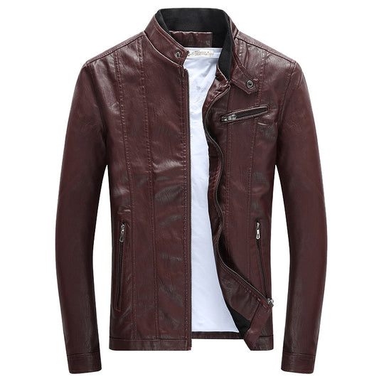 Chaqueta Slim Fit con Cuello Alto y Cierre
