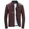 Chaqueta Slim Fit con Cuello Alto y Cierre