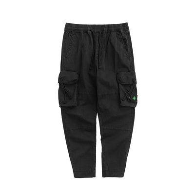 Pantalones de trabajo multibolsillos con cintura elástica para hombre - Image 13