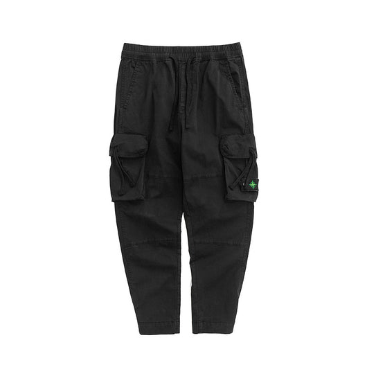 Pantalones de trabajo multibolsillos con cintura elástica para hombre - Image 13
