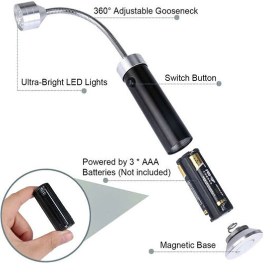 Luz Magnética 360° para Asador BBQ - Ultra Brillante Ajustable - Image 3