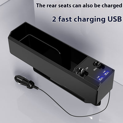 Organizador de Auto con Cargador Dual USB y Almacenamiento Inteligente - Image 15