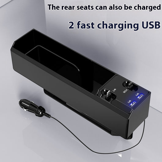 Organizador de Auto con Cargador Dual USB y Almacenamiento Inteligente - Image 15