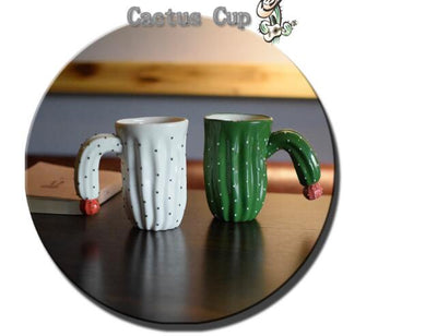Taza de Cerámica Cactus - Diseño Creativo para Café y Regalos