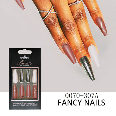 Pegatinas de Uñas Decoradas con Cristales y Escalera Larga - Image 7