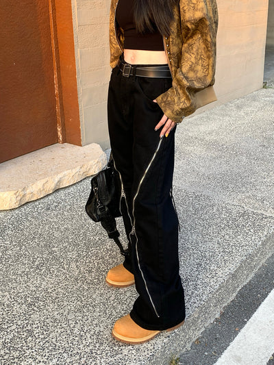 Pantalones Skinny Negros con Cierre Estilo American High Street - Image 5