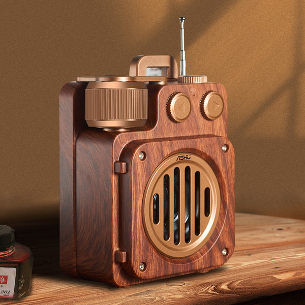 Parlante Bluetooth Inalámbrico Retro Compacto