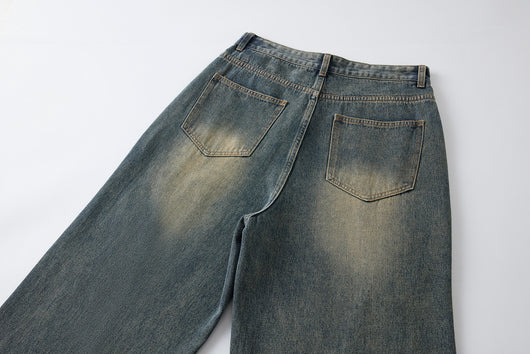 Jeans Rectos Holgados Estilo Retro para Hombre - Image 4
