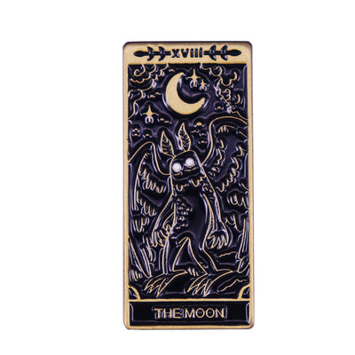 Broche de Cobre Mothman y Luna - Tarot Místico - Image 5