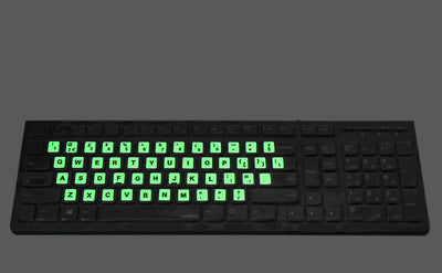 Pegatinas de Teclado Luminosas Multiidioma - Árabe, Tailandés, Hebreo, Francés, Italiano, Alemán - Image 19