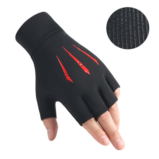 Guantes Protectores Ice Silk Medio Dedo para Hombre Verano Transpirables Secado Rápido - Image 3
